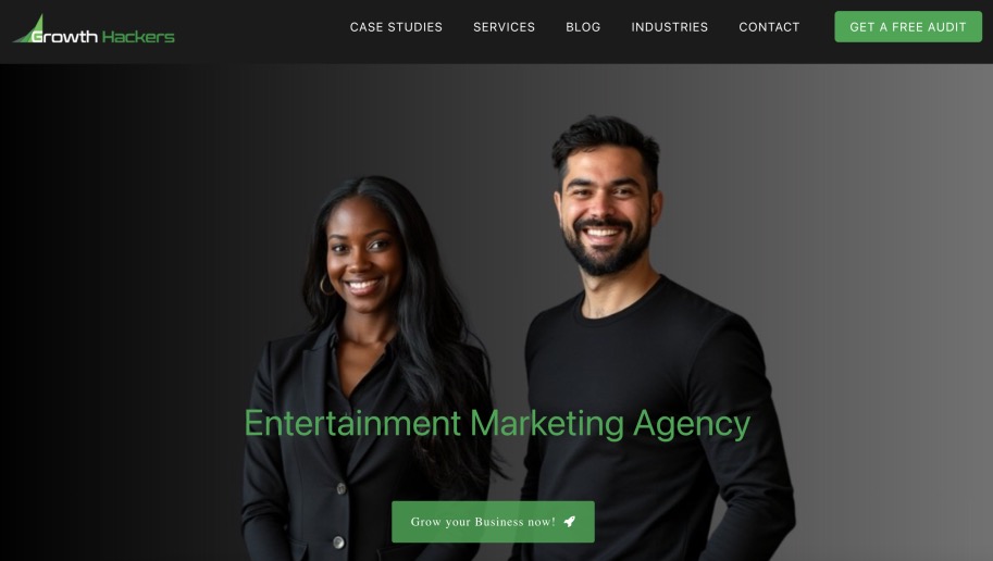 Growth Hackers Award-Winning Entertainment Marketing Agency