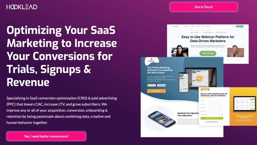 HookLead B2B SaaS Digital Marketing Companies