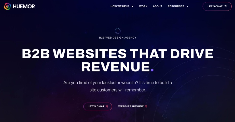 Huemor Full-Service B2B Web Design Companies