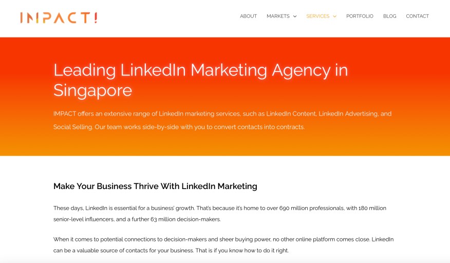 Impact! Award-Winning LinkedIn B2B Marketing Agency