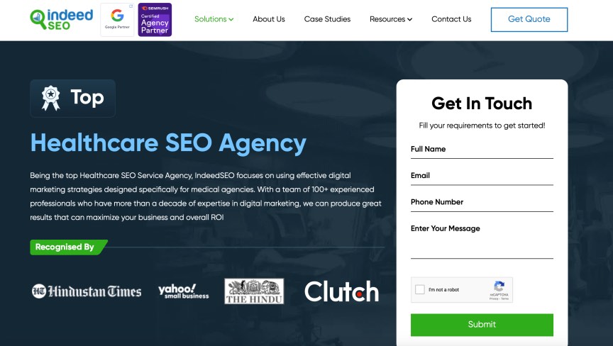 IndeedSEO Leading Healthcare SEO Agency