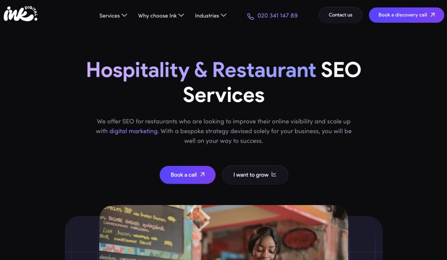 Ink Digital Best Hospitality and Restaurant SEO Agency