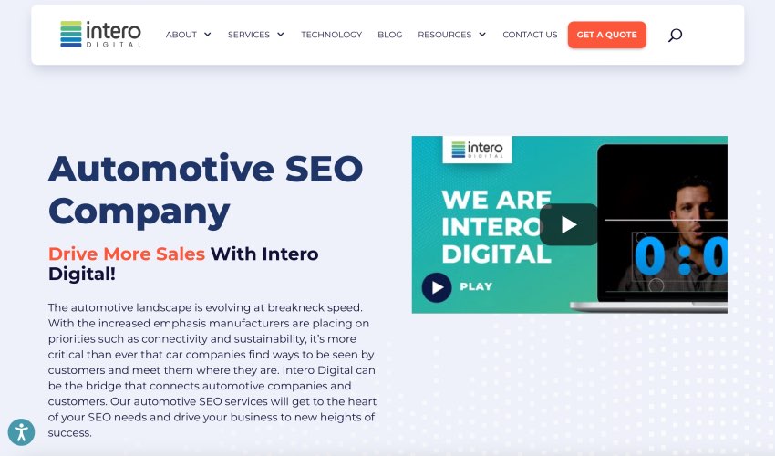 Intero Best Automotive SEO Agency