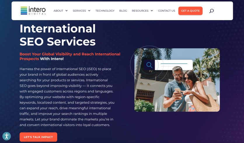 Intero Digital FinTech SEO Services