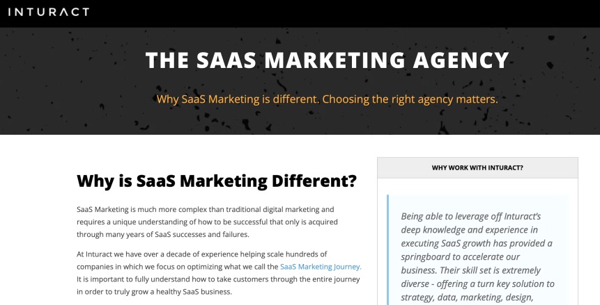 Inturact B2B SaaS Digital Marketing Agencies