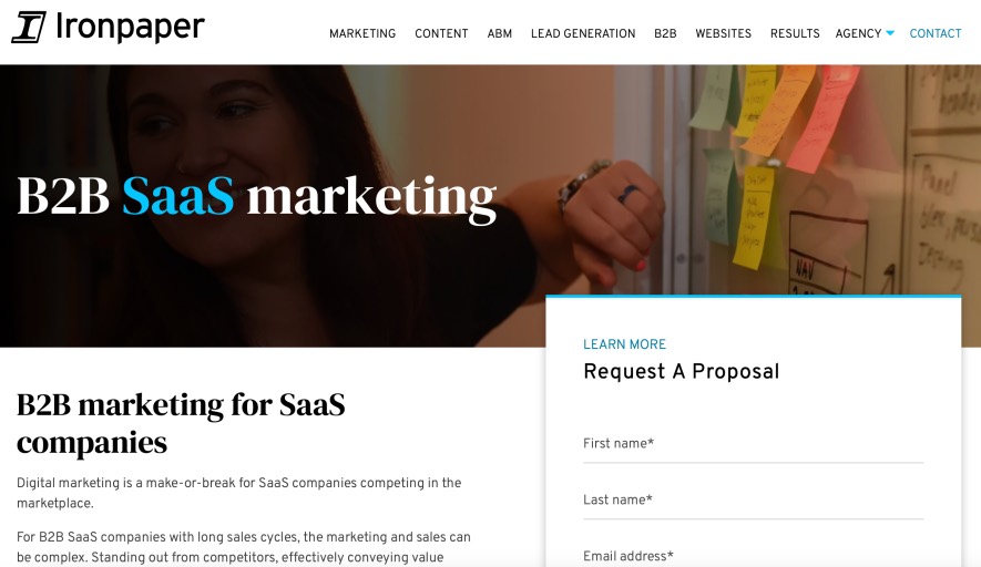 Ironpaper B2B SaaS Marketing Services