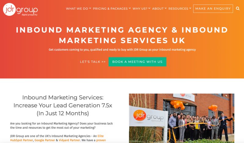 JDR Group Digital Prosperity Best Inbound Marketing Agency