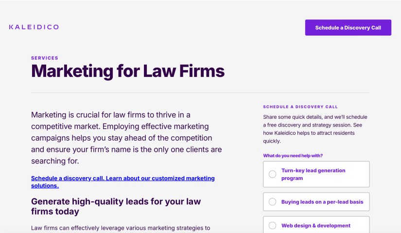 Kaleidico Best Law Firm Digital Marketing Agencies