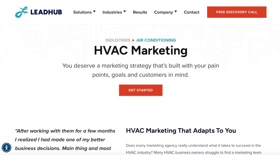 LeadHub HVAC Marketing Firm