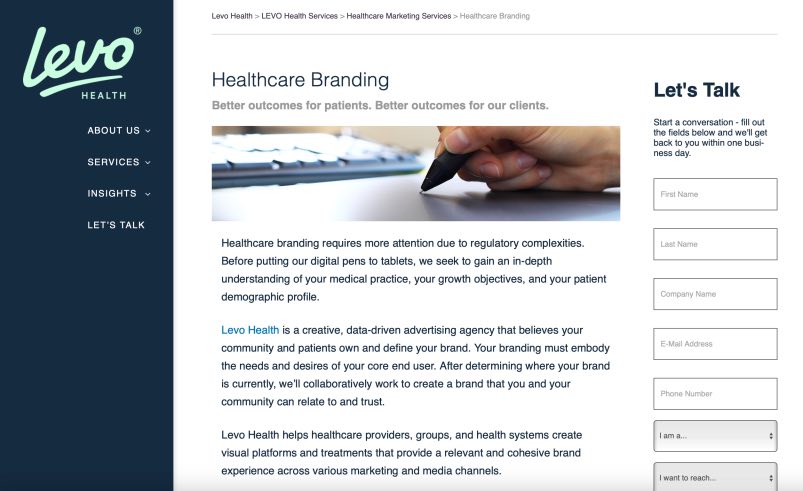 Levo Top Healthcare Branding Services