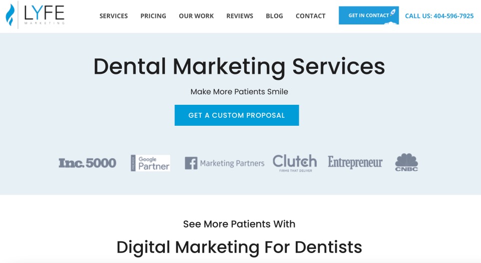 Lyfe Marketing Dental Digital Agency for Dentistry Practices