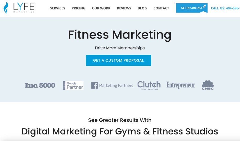 Lyfe Marketing Top Fitness Digital Agencies