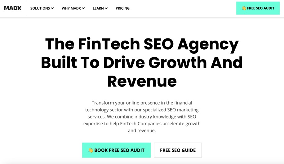 MADX Digital FinTech SEO Company