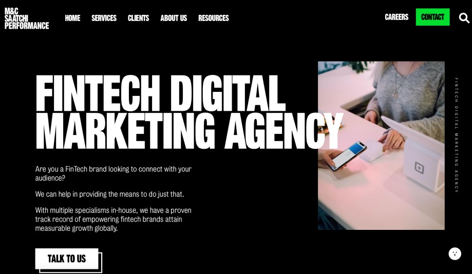 M&C Saatchi Performance FinTech Marketing Services