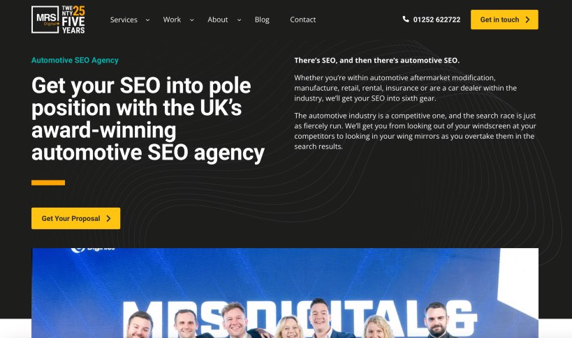 MRS Digital Best SEO Agency for Automotive Companies and Car Dealers