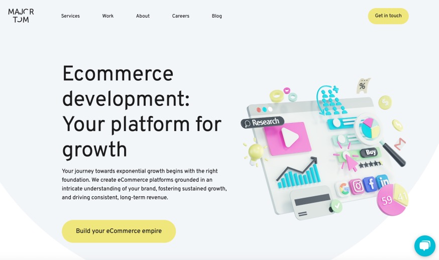 Major Tom eCommerce Design and Development Agency