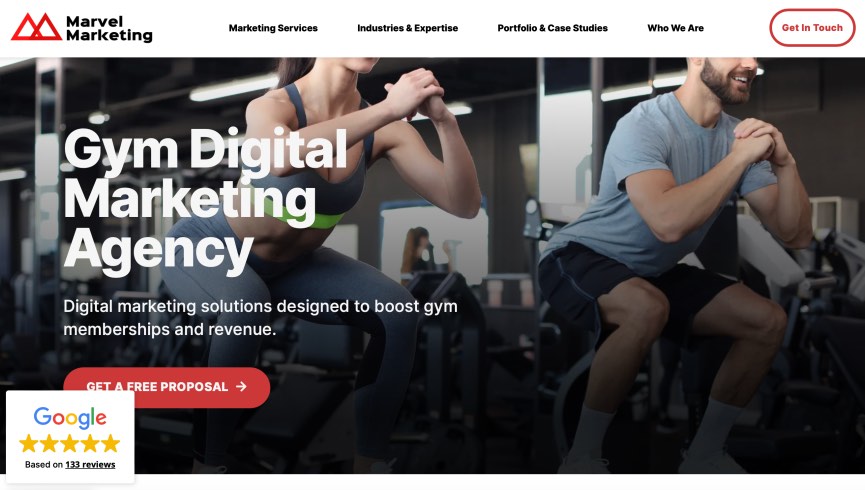 Marvel Marketing Gym Digital Agency