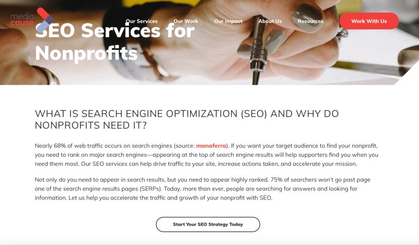 Media Cause Healthcare NonProfit SEO Agency