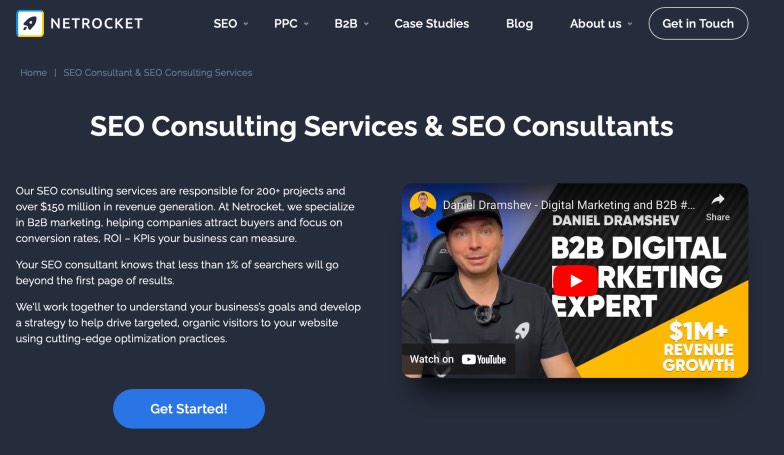 NetRocket Enterprise SEO Consulting Services