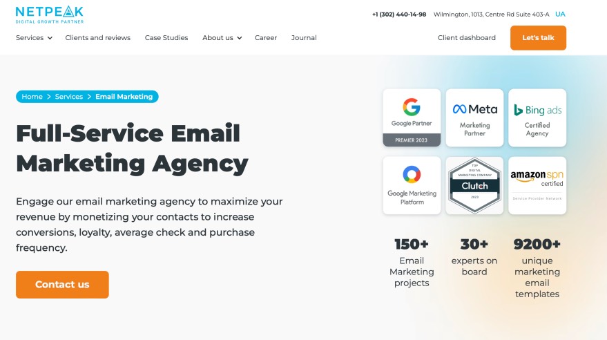 Netpeak Email Marketing Services