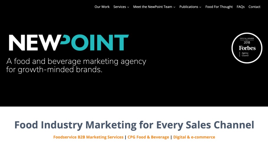 NewPoint Best Food and Beverage Branding Company