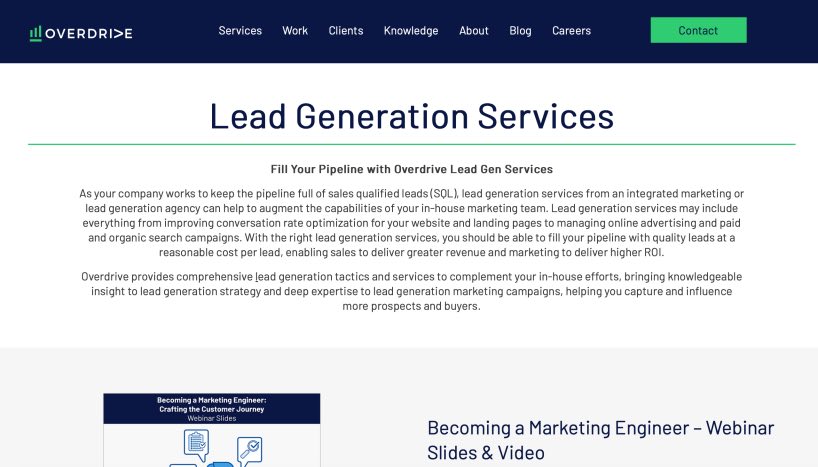 Overdrive Interactive Best Lead Gen Services