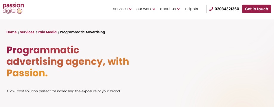 Passion Digital Programmatic Advertising Agency