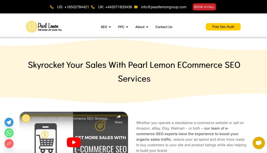 Pearl Lemon Top eCommerce Search Engine Optimization Company