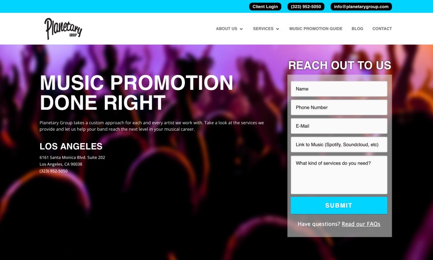 Planetary Group Best Music Marketing Agency Radio Promotion