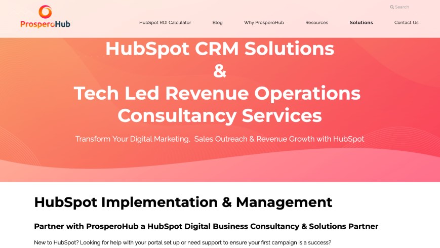 Prospero Hub Best HubSpot Digital Marketing Company