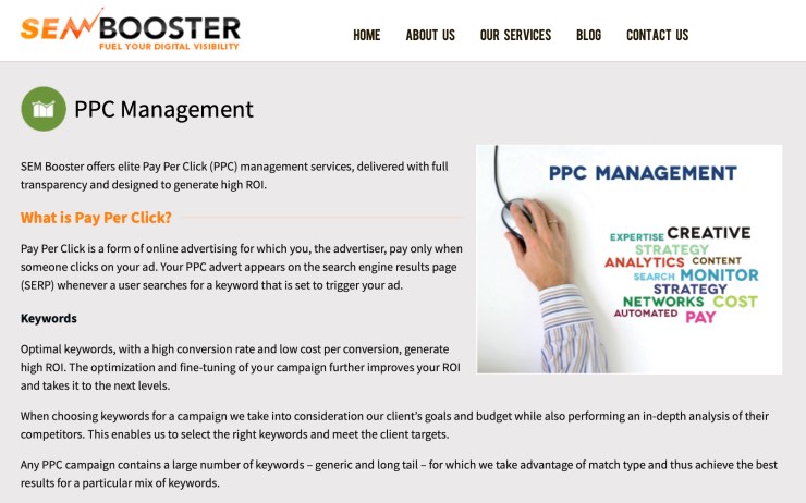 SEM Booster PPC Management Agency for eCommerce Stores