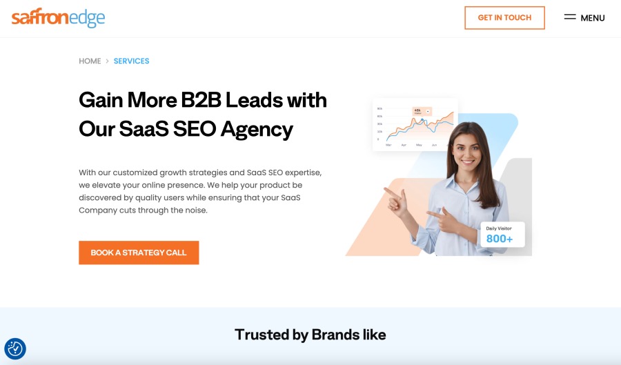 Saffron Edge Best B2B SaaS SEO Agency