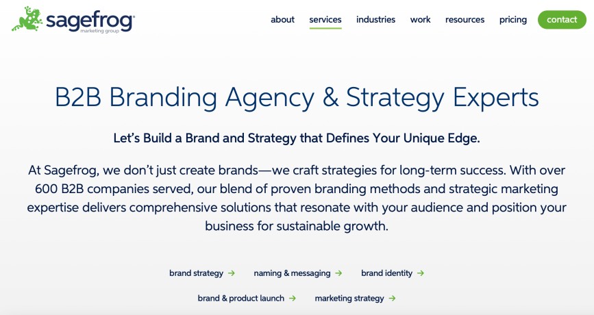 Sagefrog Marketing Group B2B Branding Companies