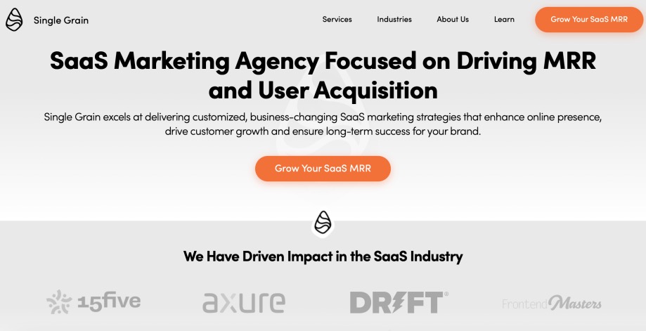 Single Grain B2B SaaS Marketing Firm