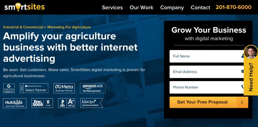 SmartSites Best Agriculture Marketing Company