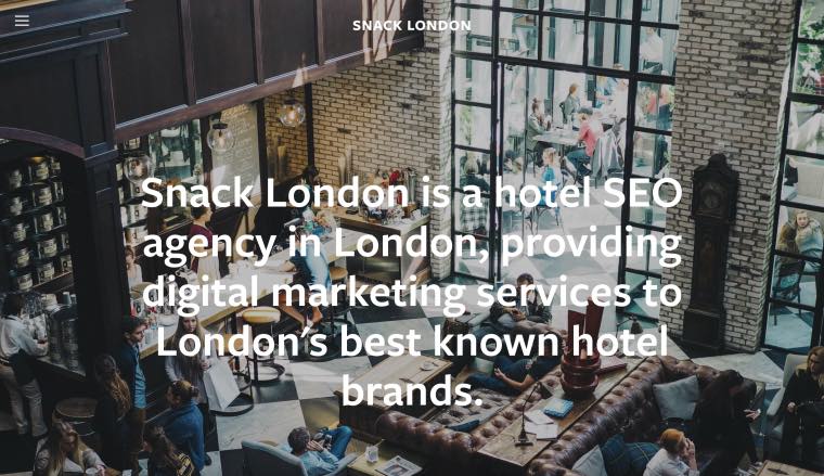 Snack London Best Hospitality SEO Agencies