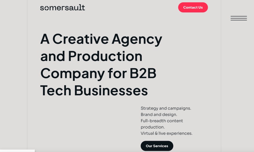 Somersault Best B2B Creative Services Agency