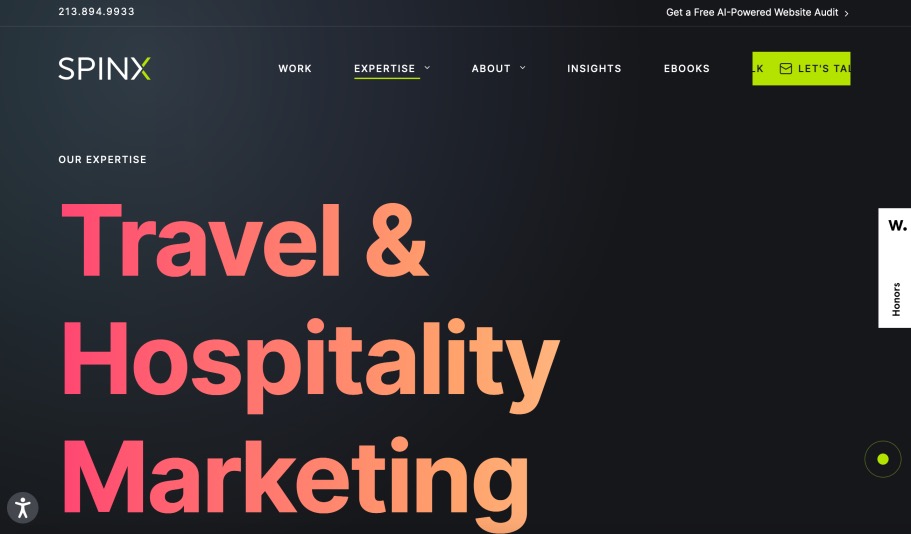 Spinx Best Hospitality Digital Marketing Agency