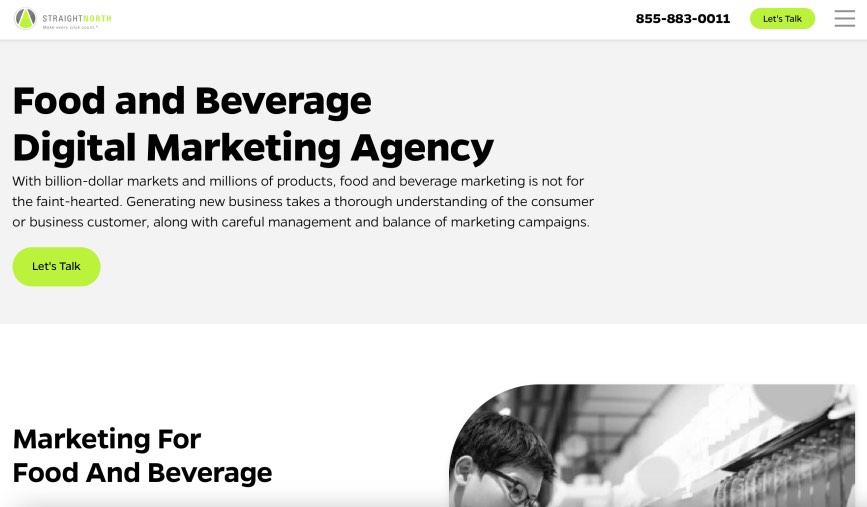 Straight North Best Food and Beverage Digital Marketing Agency