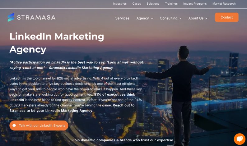 Stramasa Best B2B LinkedIn Marketing Agency