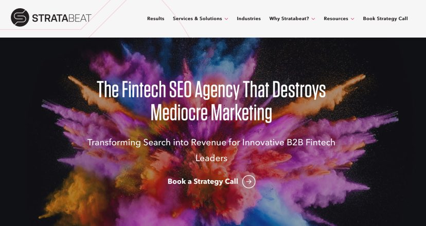 StrataBeat FinTech SEO Company