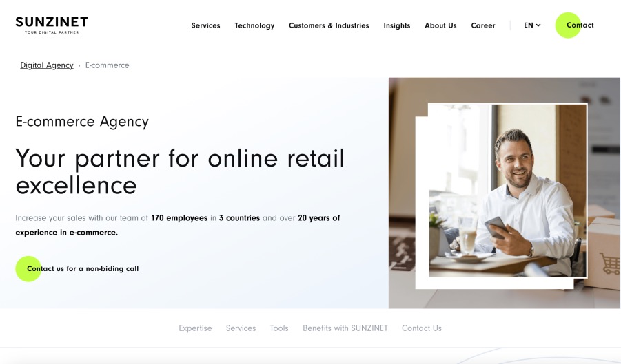 Sunzinet Best B2B E-Commerce Agency