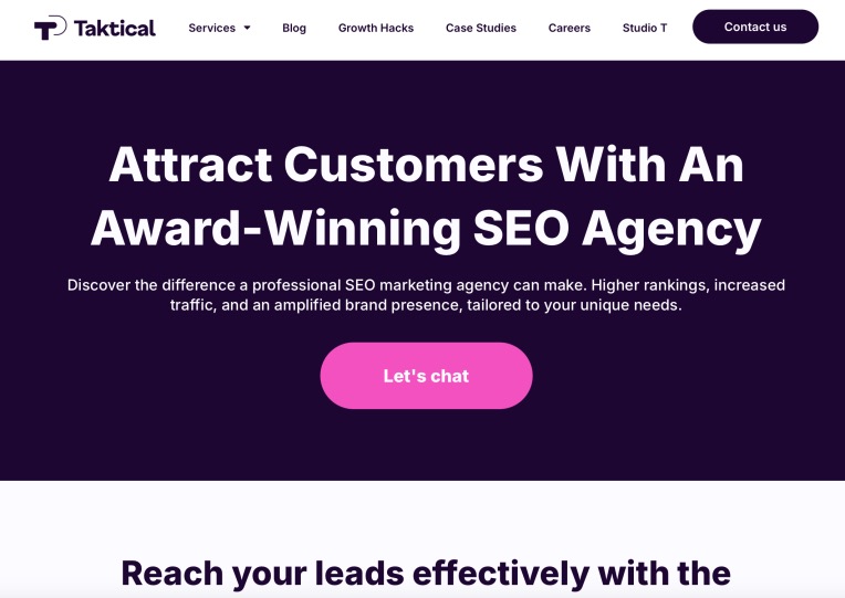 Taktical Digital SEO Agency for eCommerce Stores