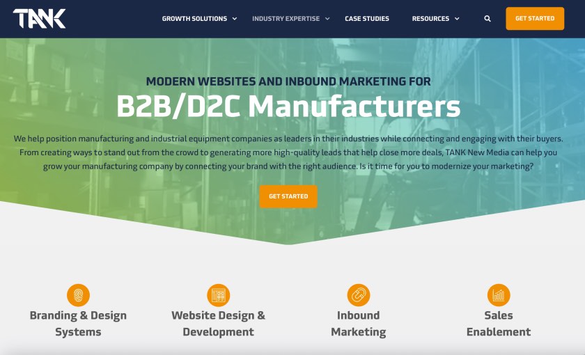 Tank New Media Best Digital Marketing Services for Manufacturing Companies