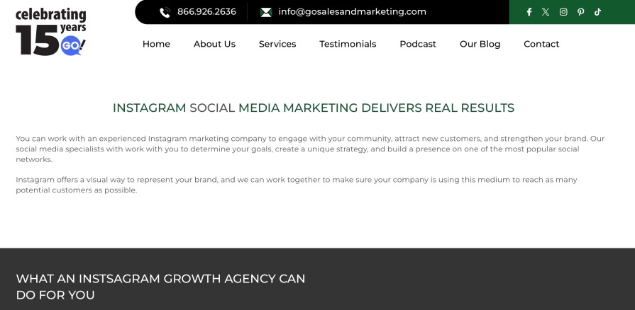 The Go! Agency Full-Service Instagram Marketing Companies