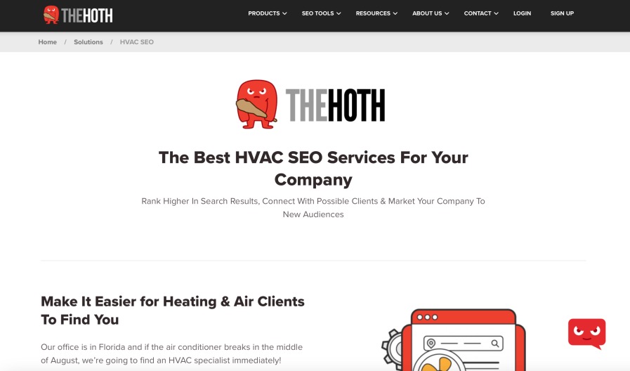 The HOTH Top HVAC SEO Agency