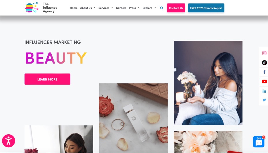 The Influence Agency Beauty Digital Marketing Companies