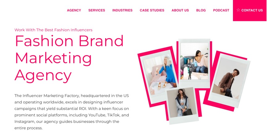 The Influencer Marketing Factory Full-Service Fashion Creative Companies