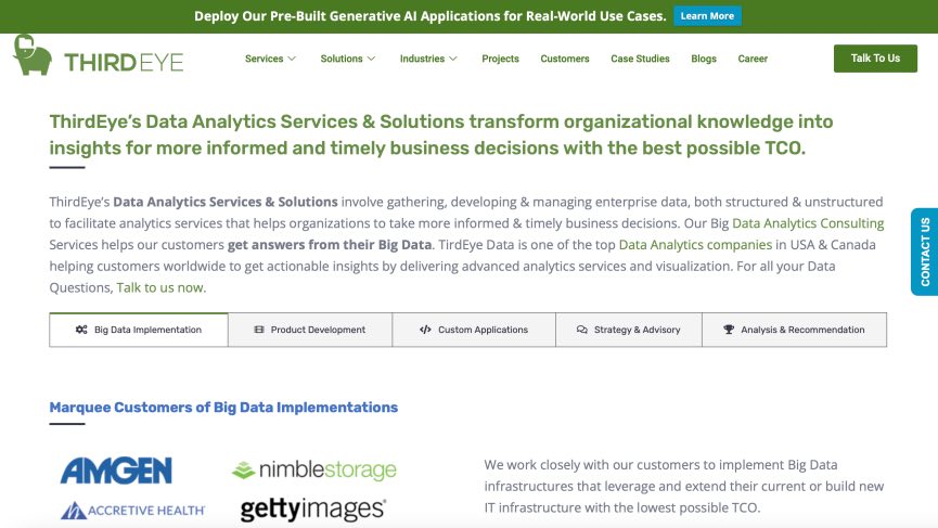 Thirdeye Big Data Analytics Services