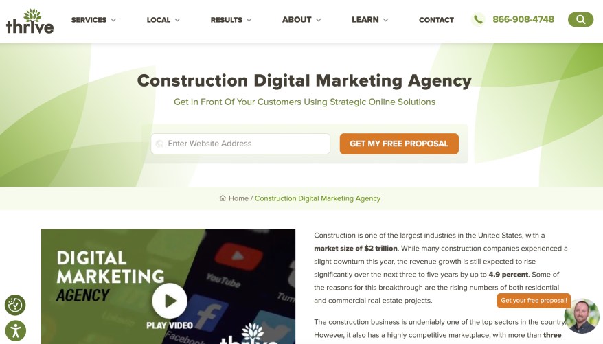 Thrive Internet Construction Digital Marketing Agency